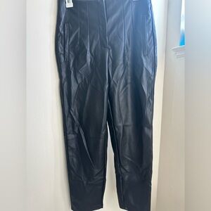 Faux leather pants